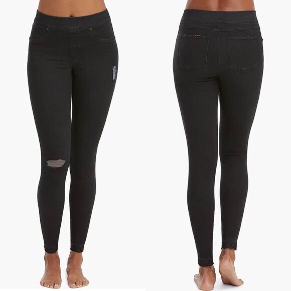 Spanx | Distressed Ankle Skinny Jeans - Picture 1 of 9